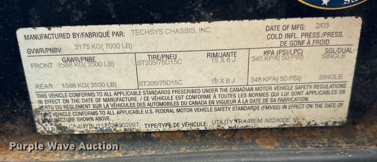 image for item OG9655 2003 Ingersoll Rand  G70 generator