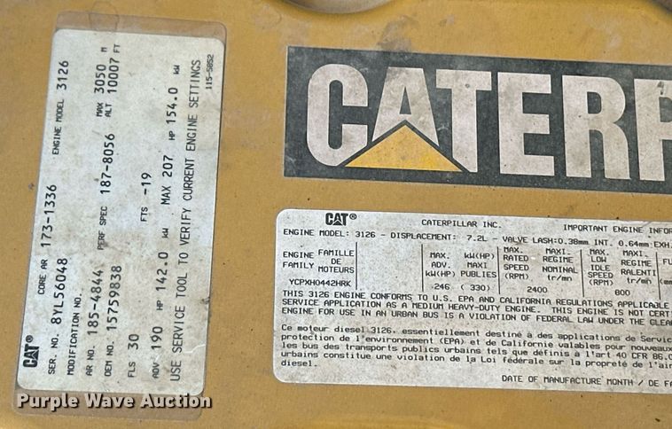 image for item OM9648 2000 GMC C6500 dump flatbed truck