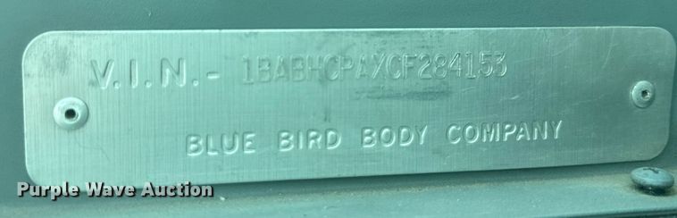 image for item OM9653 2012 Blue Bird All American school bus