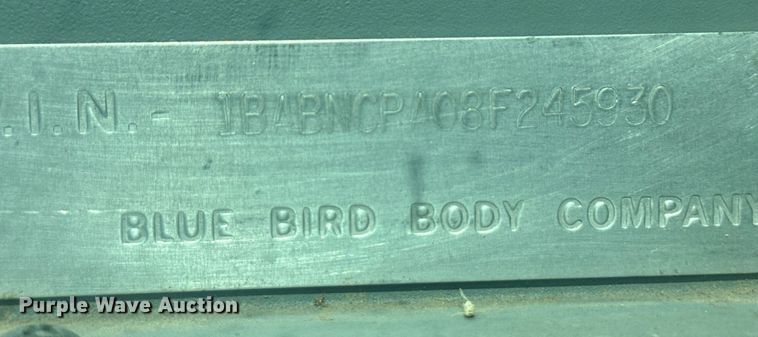 image for item OM9654 2008 Blue Bird All American school bus