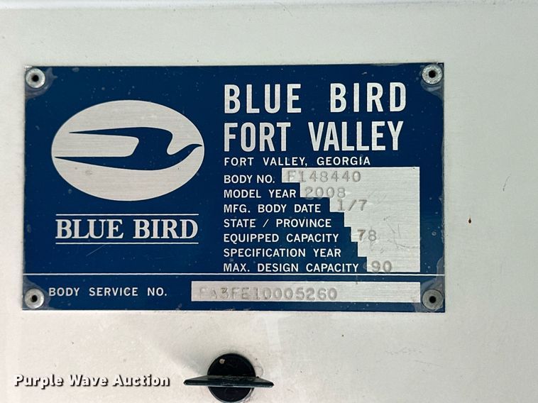 image for item OM9655 2008 Blue Bird All American school bus