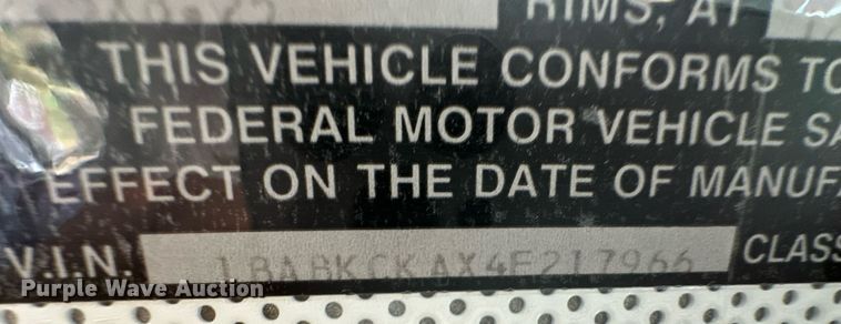 image for item OM9657 2004 Blue Bird All American school bus