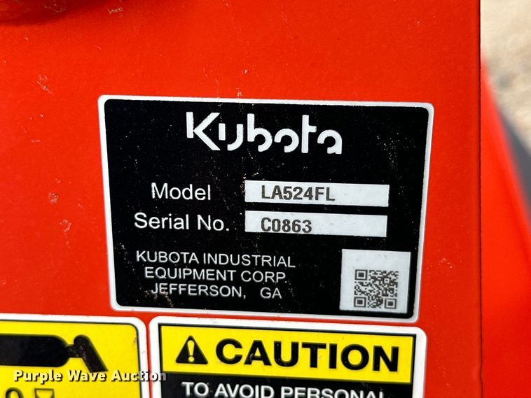 image for item DO7166 Kubota  LA524FL loader