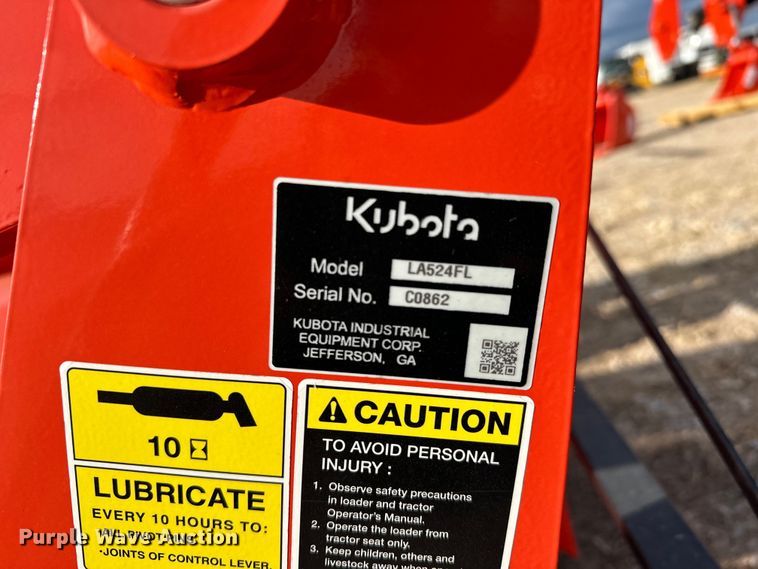 image for item DO7167 Kubota  LA524FL loader