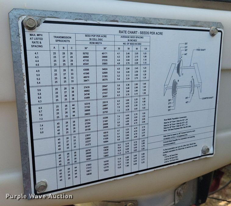 image for item DR4442 1996 AGCO White 6180 planter