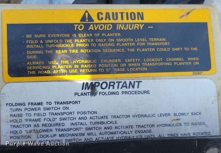 image for item DR4442 1996 AGCO White 6180 planter