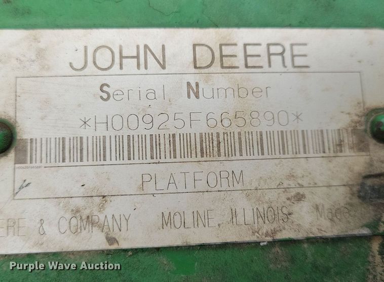 image for item DR4468 John Deere 925 flex head