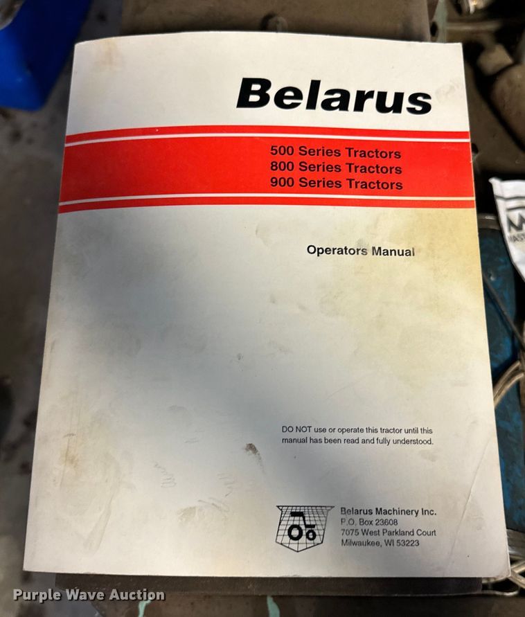 image for item DX1076 1989 Belarus 822 MFWD tractor