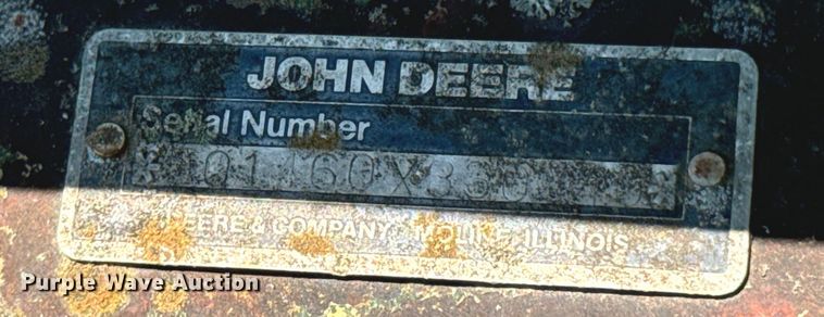 image for item DX1078 1988 John Deere 1460 windrower