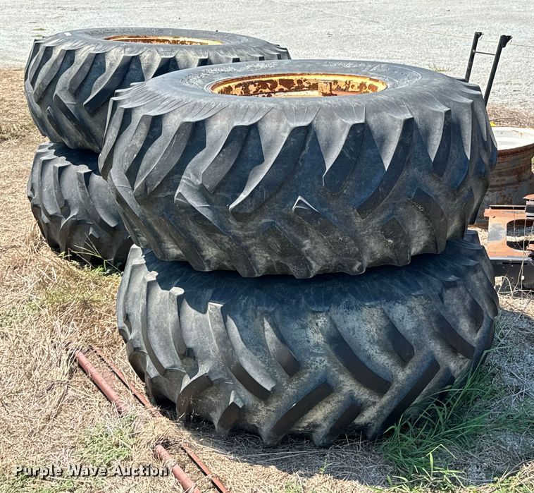 image for item DX1109 (4) Titan 23.1-26 floatation tires and wheels