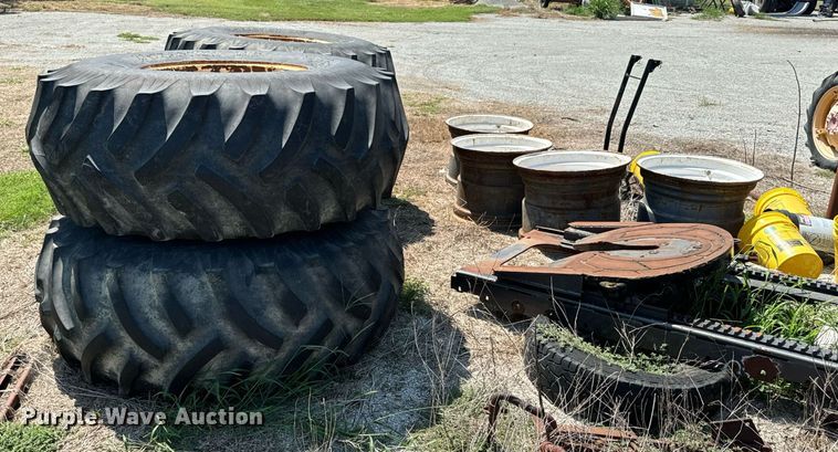 image for item DX1109 (4) Titan 23.1-26 floatation tires and wheels