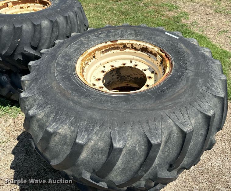 image for item DX1109 (4) Titan 23.1-26 floatation tires and wheels