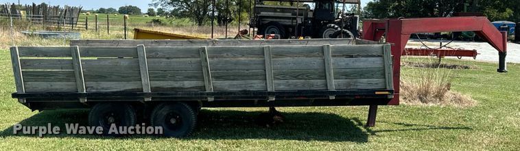image for item DX1111 Shop built flatbed trailer