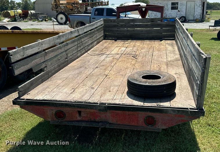image for item DX1111 Shop built flatbed trailer