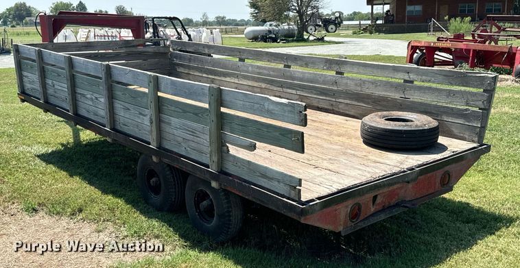 image for item DX1111 Shop built flatbed trailer