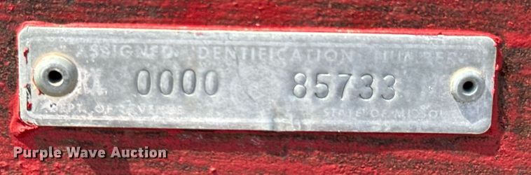 image for item DX1111 Shop built flatbed trailer