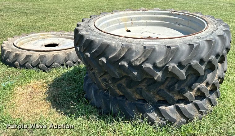 image for item DX1112 (4) Goodyear VF380/75R50 row crop tires and wheels