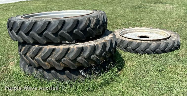 image for item DX1112 (4) Goodyear VF380/75R50 row crop tires and wheels