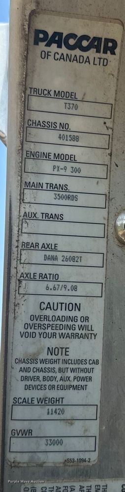 image for item EE7508 2014 Kenworth T370 feed mixer truck