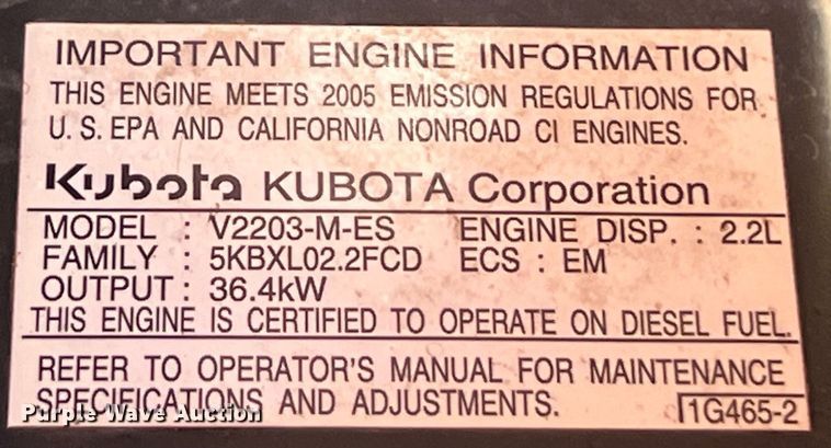 image for item EJ2951 Kubota L4630D MFWD tractor