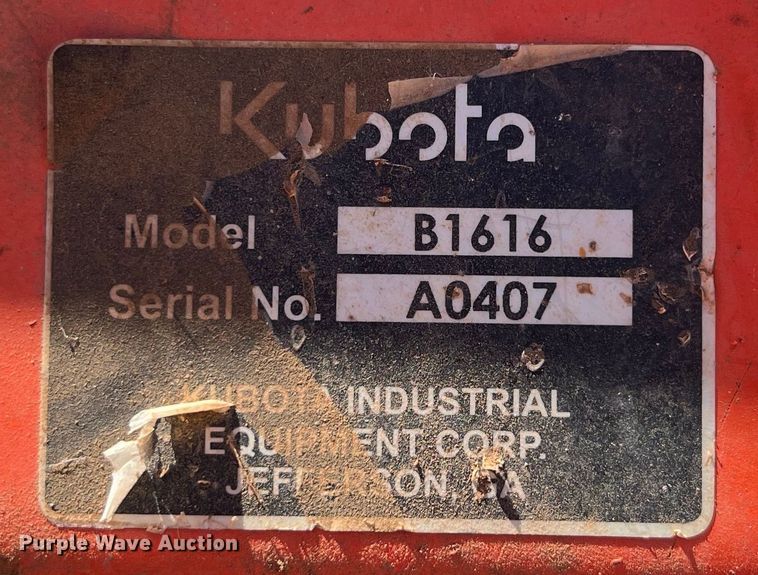 image for item EJ2952 Kubota B7800HSD MFWD tractor