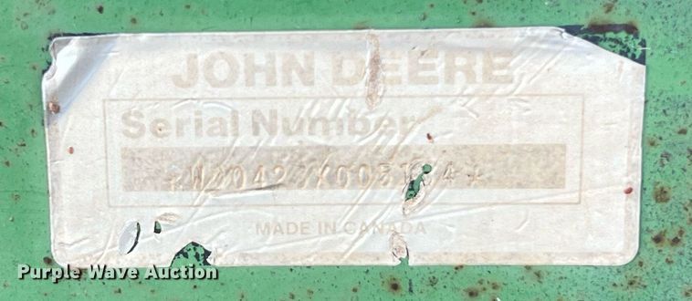 image for item EJ2963 John Deere 425 off-set disk