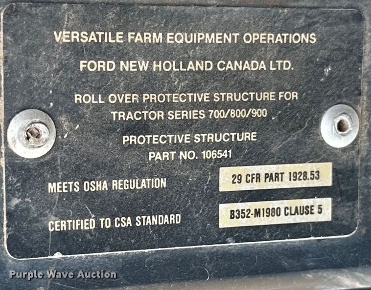 image for item EJ8884 1990 Ford 876 Versatile  4WD tractor