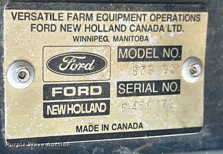 image for item EJ8884 1990 Ford 876 Versatile  4WD tractor