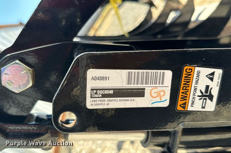 image for item IE9094 Land Pride SGC0548 skid steer grapple bucket