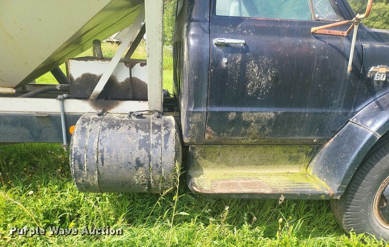 image for item ME9311 1968 Chevrolet C60 fertilizer delivery truck