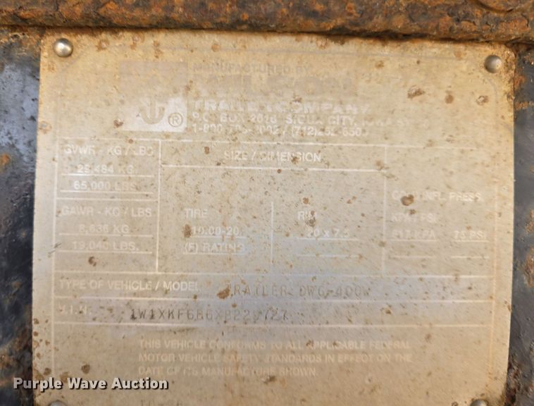 image for item OD9722 1999 Wilson DWG-400W live bottom trailer