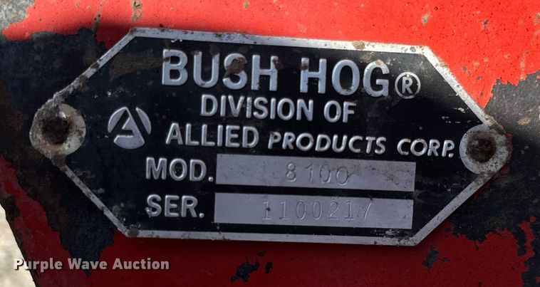 image for item OG9650 Bush Hog  Ro Till 8100 Strip-till