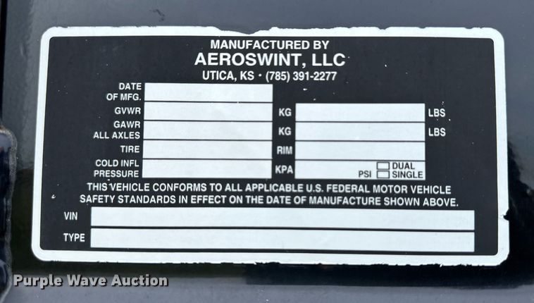 image for item OM9668 2018 Aeroswint silage trailer