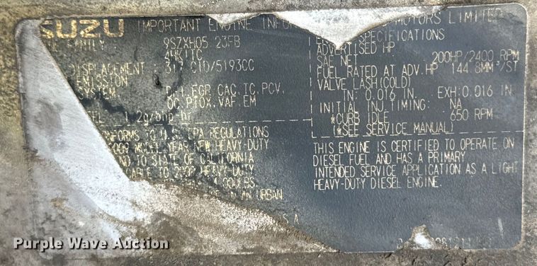 image for item DP6680 2010 Isuzu NPR box truck