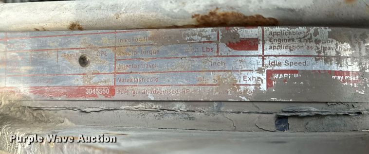 image for item DX1138 Cummins engine