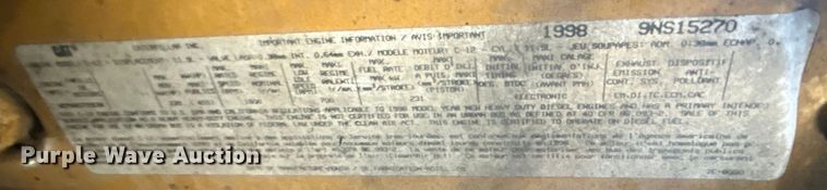 image for item EG0944 1999 Freightliner  FL112 semi truck