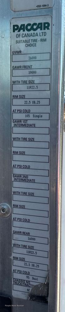 image for item EH6991 2014 Kenworth T370 refrigerated delivery truck