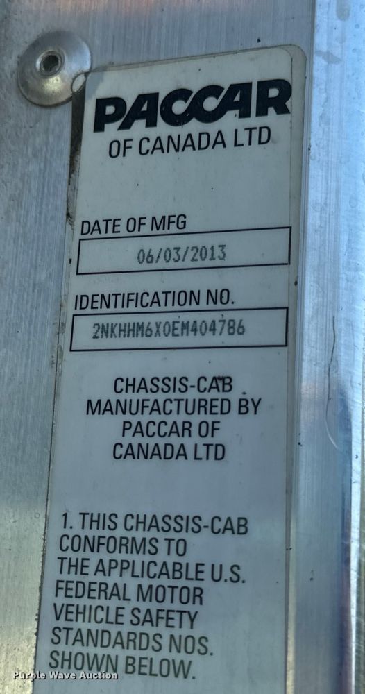 image for item EH6991 2014 Kenworth T370 refrigerated delivery truck