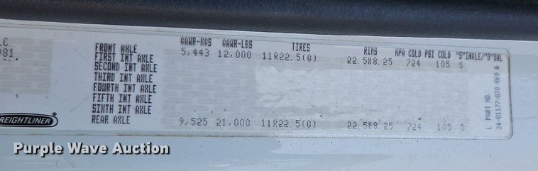 image for item EI8195 2007 Freightliner  Business Class M2 truck cab and chassis