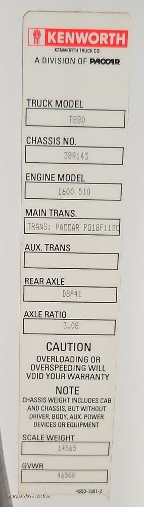 image for item EI8238 2020 Kenworth T880 semi truck