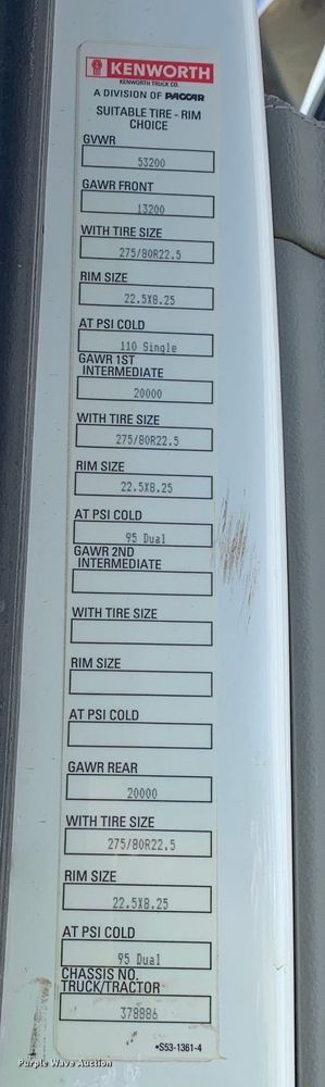 image for item EJ2867 2020 Kenworth  T880 semi truck