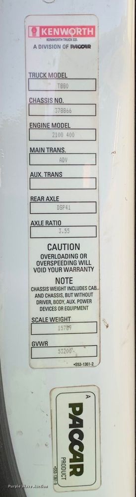 image for item EJ2875 2020 Kenworth  T880 semi truck