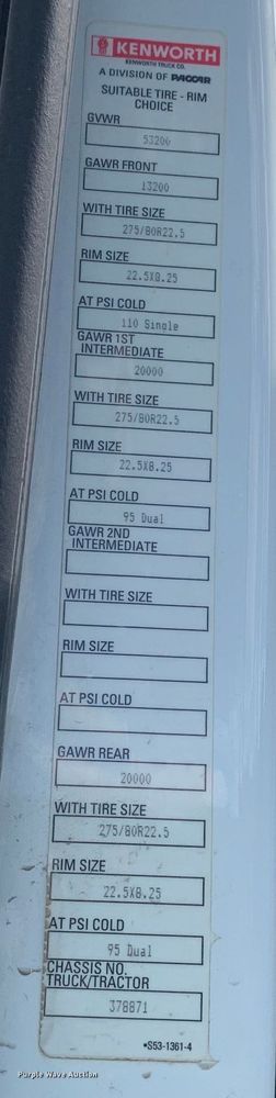 image for item EJ2878 2020 Kenworth  T880 semi truck