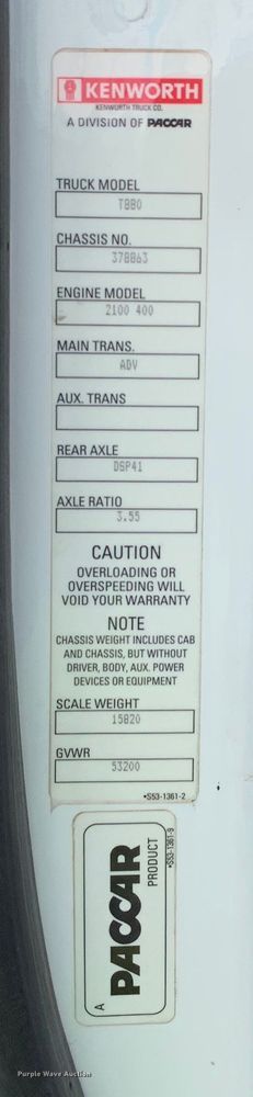 image for item EJ2879 2020 Kenworth  T880 semi truck