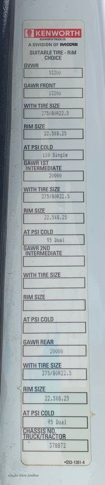 image for item EJ2882 2020 Kenworth  T880 semi truck