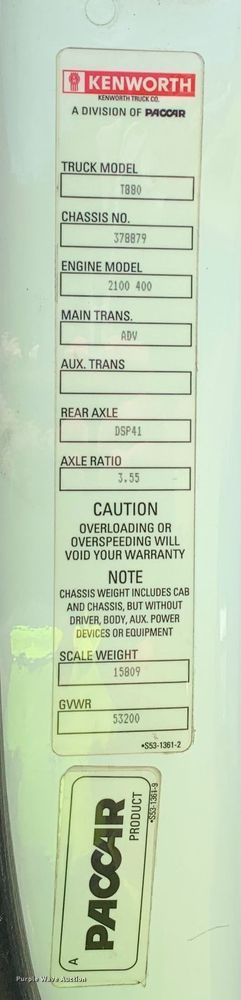 image for item EJ2885 2020 Kenworth  T880 semi truck