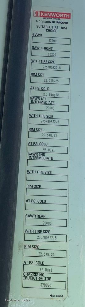 image for item EJ2887 2020 Kenworth  T880 semi truck