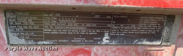 image for item EJ2889 2020 Kenworth  T880 semi truck