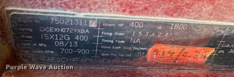 image for item EJ2893 2016 Kenworth  T880 semi truck