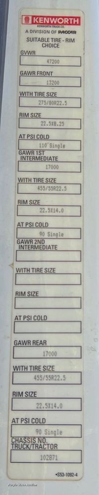 image for item EJ2893 2016 Kenworth  T880 semi truck